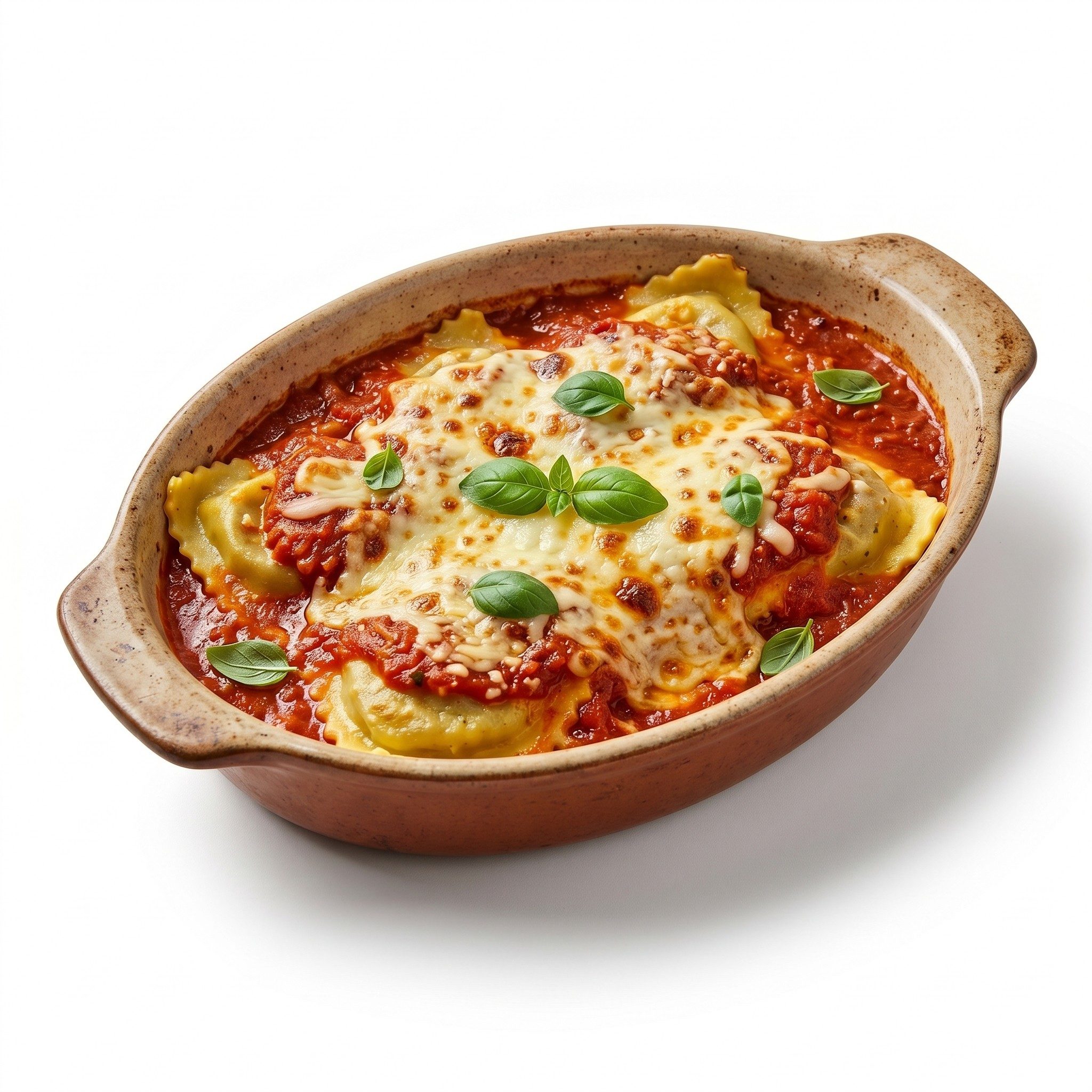 Baked Beef Ravioli.