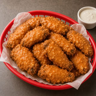 Garlic Buffalo Smash Wings