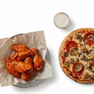 Small Specialty Pizza and Wings